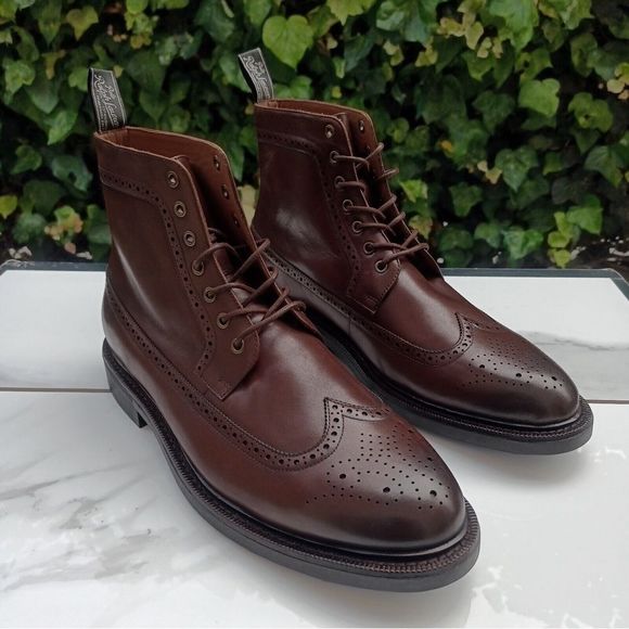 Polo Ralph Lauren Other - POLO RALPH LAUREN Dress Shoes Asher Wingtip Men’s Size 11.5 Boots BRAND NEW